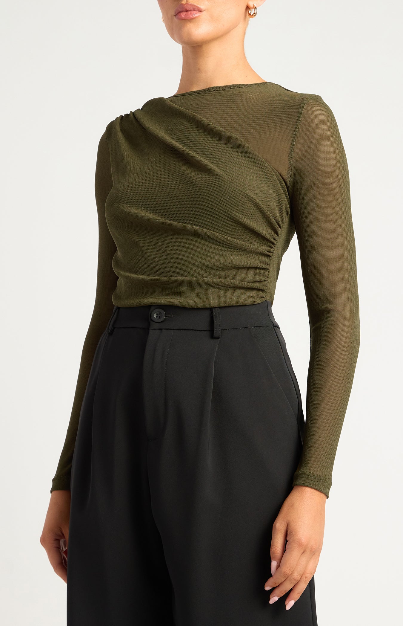 Amara Textured Jersey Top