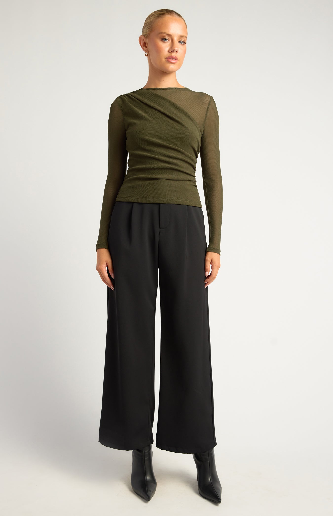 Amara Textured Jersey Top