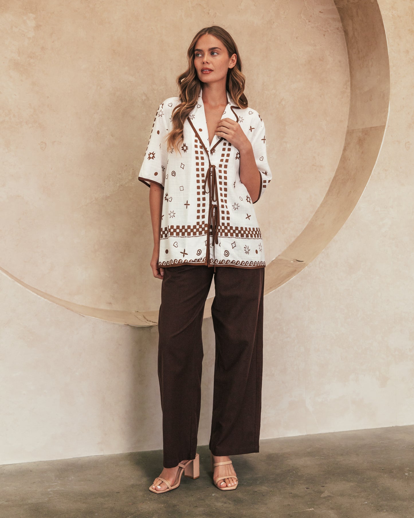The Valencia Luxe Linen Top