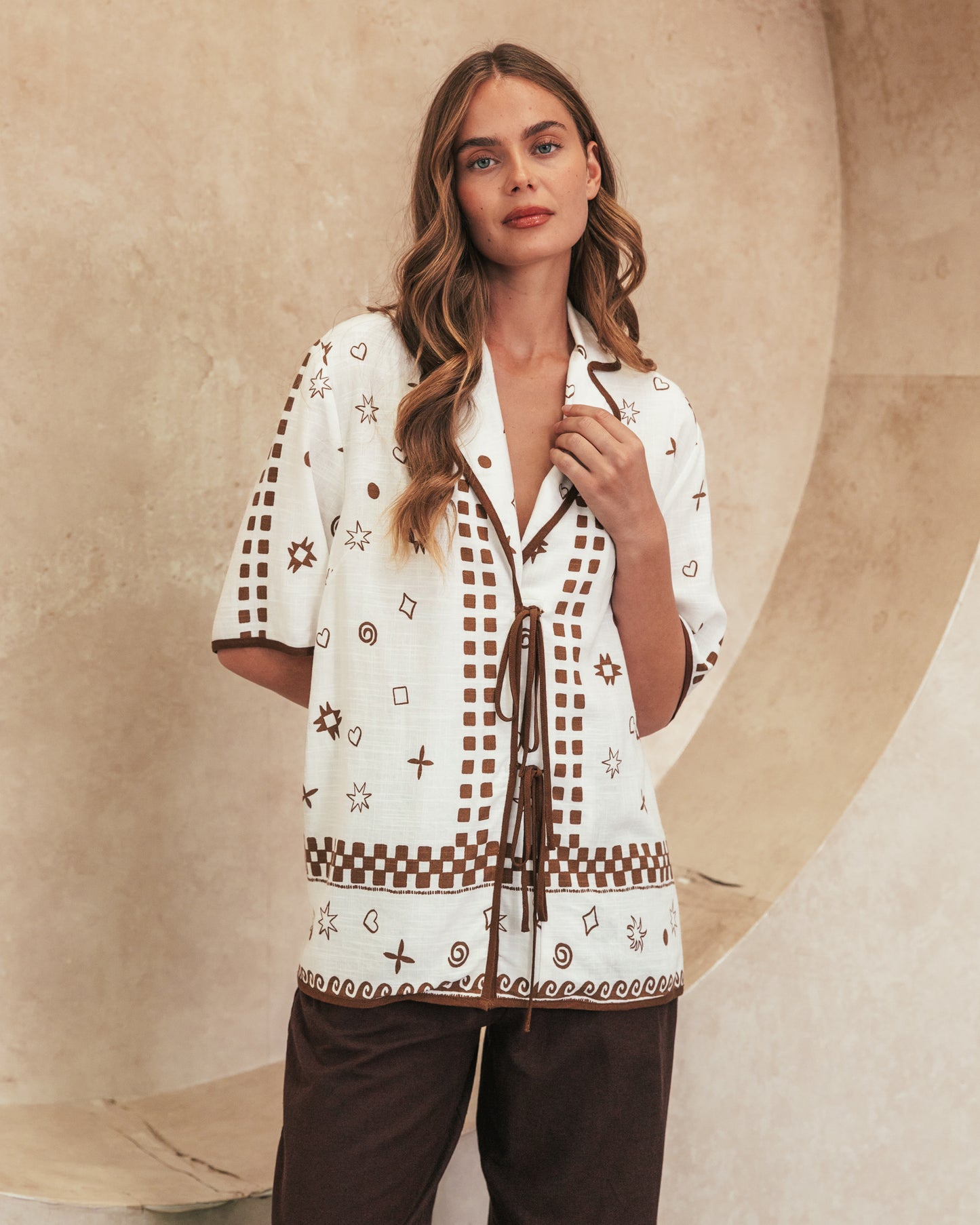 The Valencia Luxe Linen Top