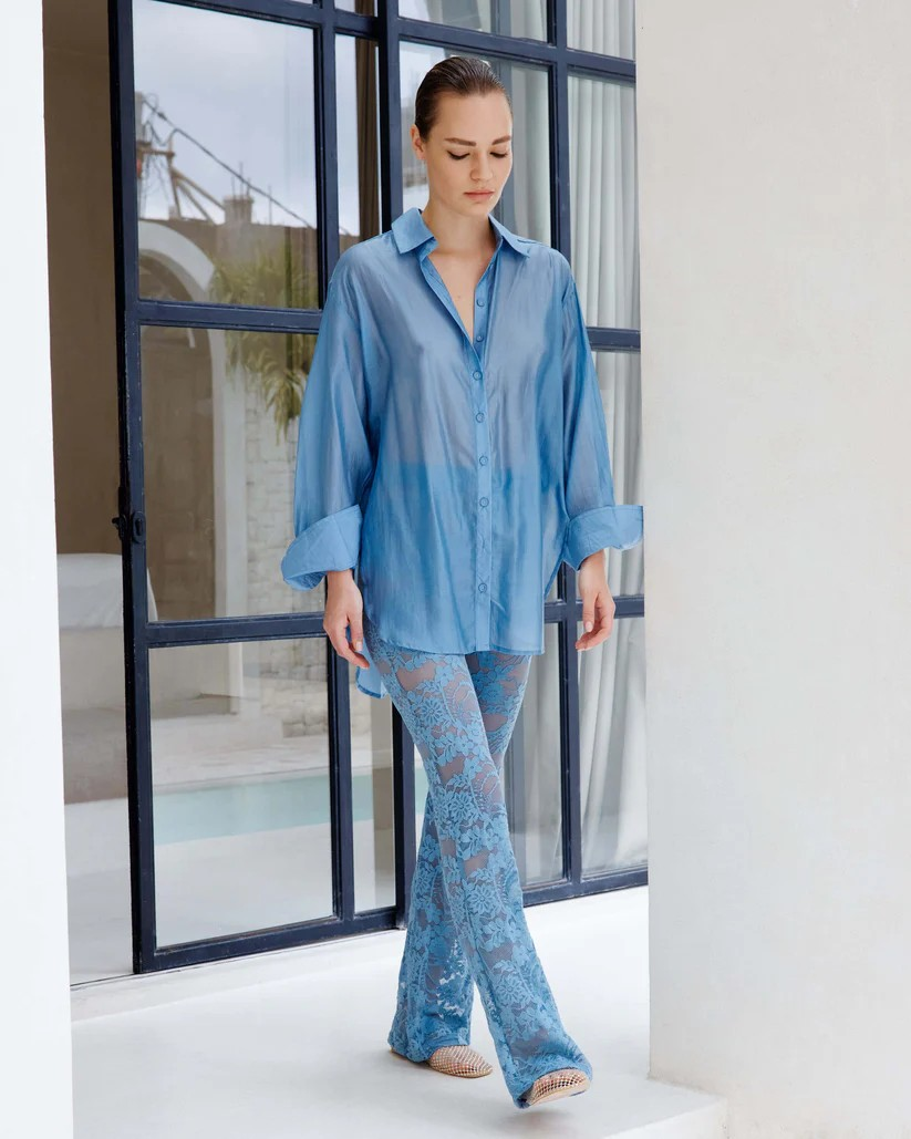 Luna Shirt - Ocean Blue