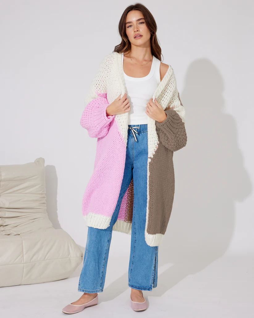 Getaway Cardigan – Choc Berry