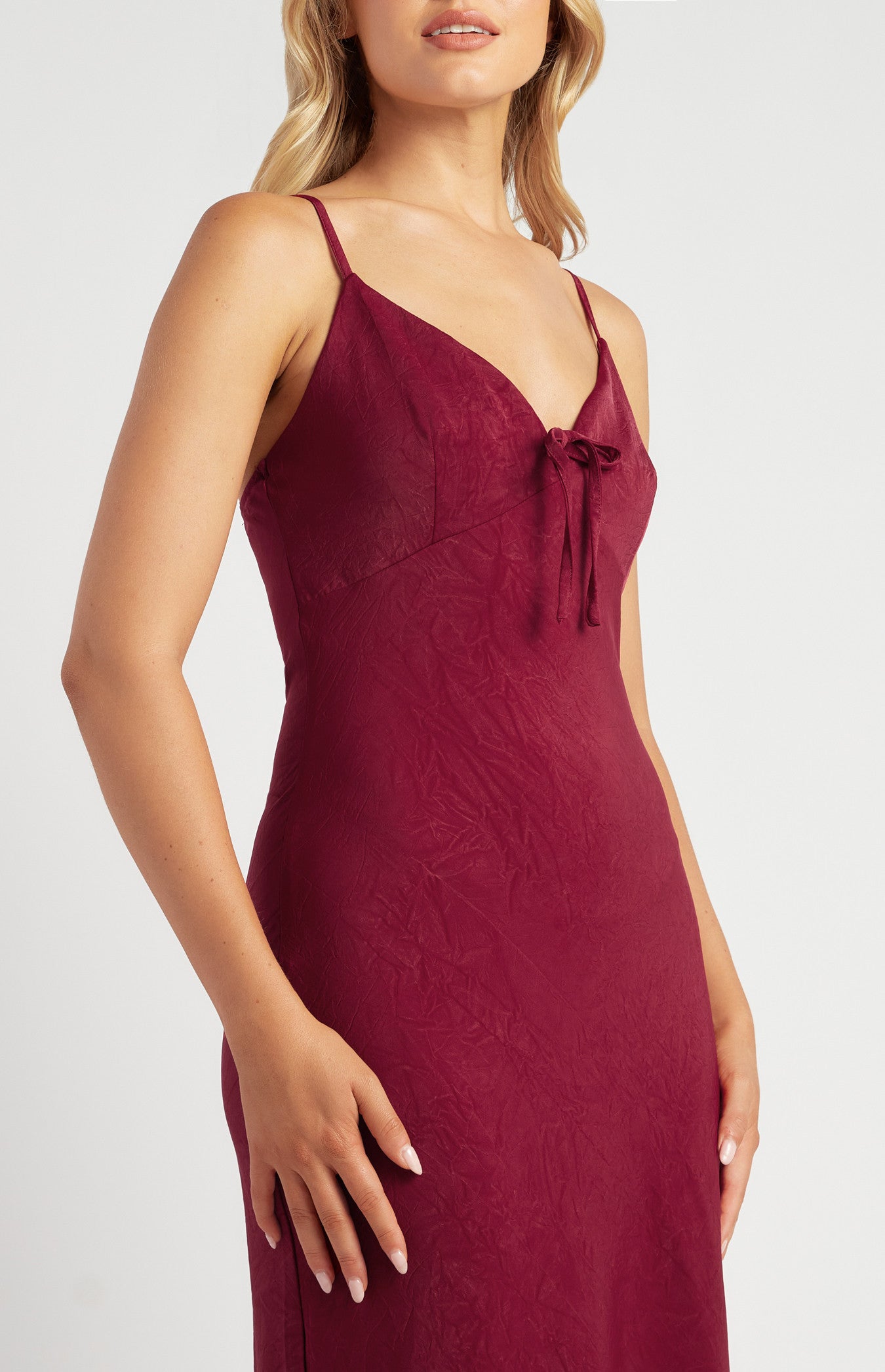 Serena Satin Midi Dress