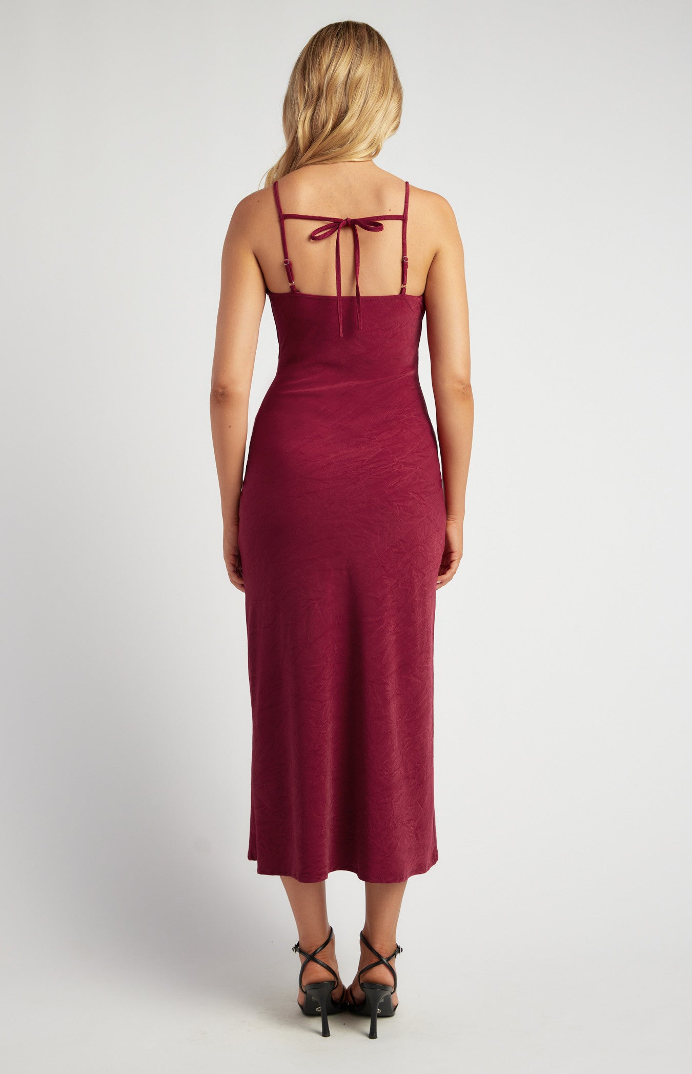 Serena Satin Midi Dress