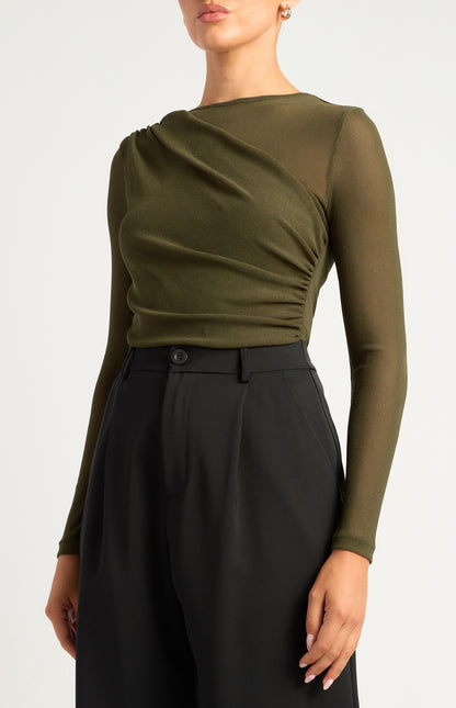 Amara Textured Jersey Top