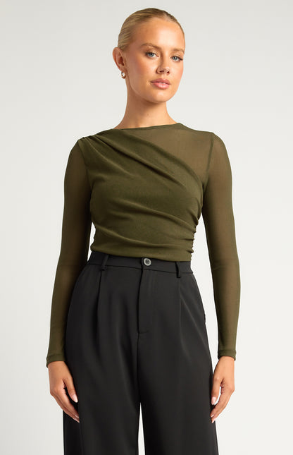 Amara Textured Jersey Top