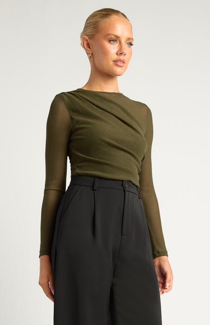 Amara Textured Jersey Top