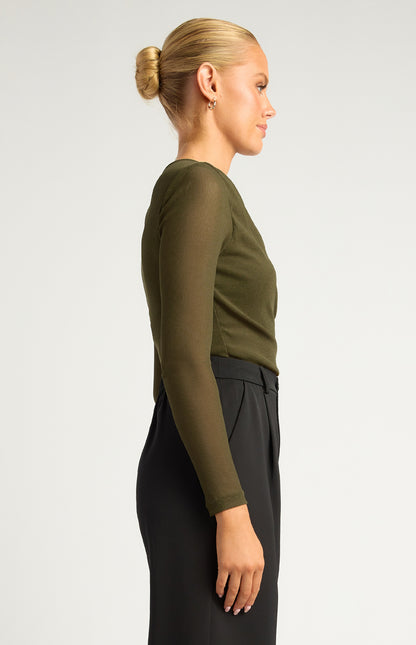 Amara Textured Jersey Top