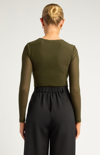 Amara Textured Jersey Top