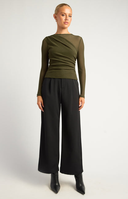 Amara Textured Jersey Top