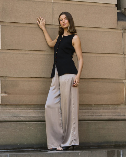 Sloane Satin Wide Leg Pants