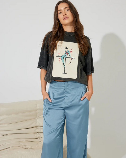 Remy Pant - Blue Satin