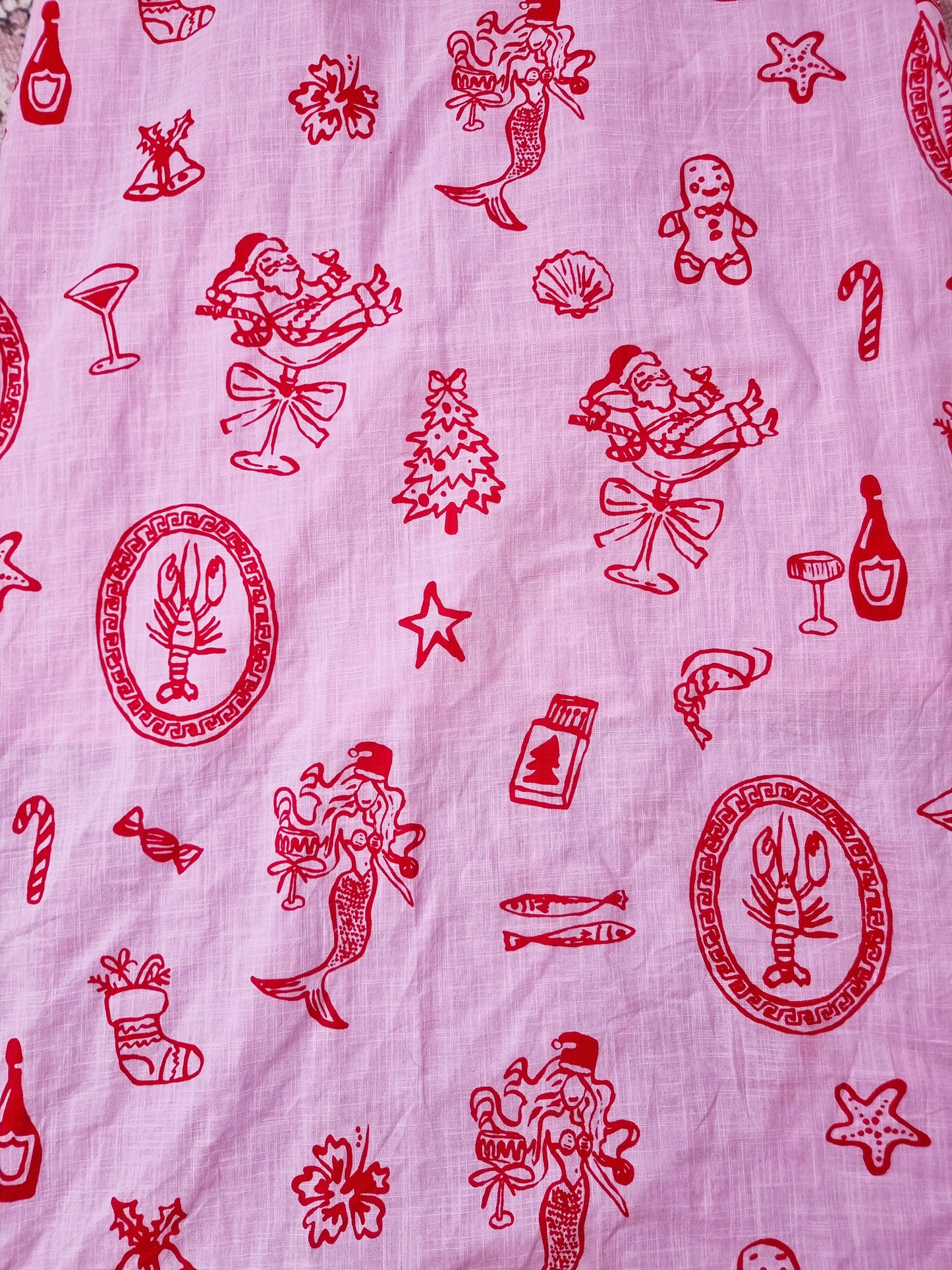 Sea-son’s Greetings Pink Maxi Dress