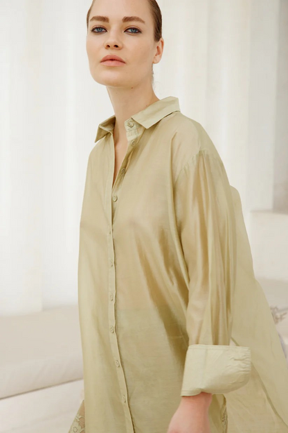 Luna Shirt - Pistachio Green