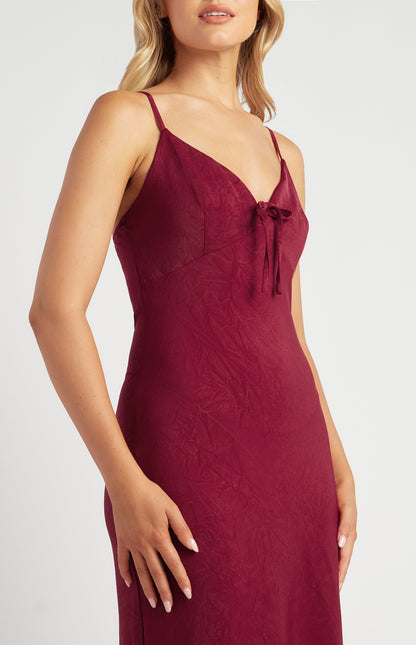 Serena Satin Midi Dress