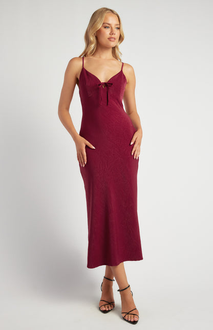 Serena Satin Midi Dress