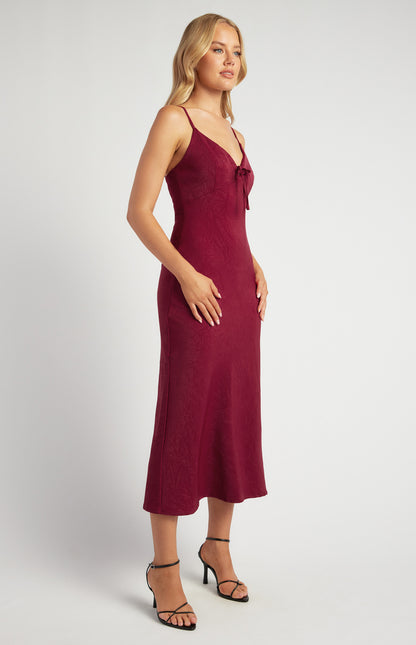 Serena Satin Midi Dress