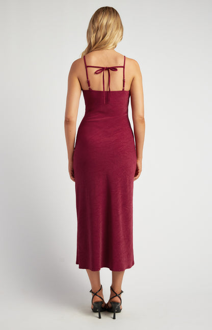Serena Satin Midi Dress