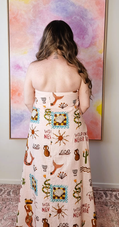 Wild Ones Strapless Maxi Dress