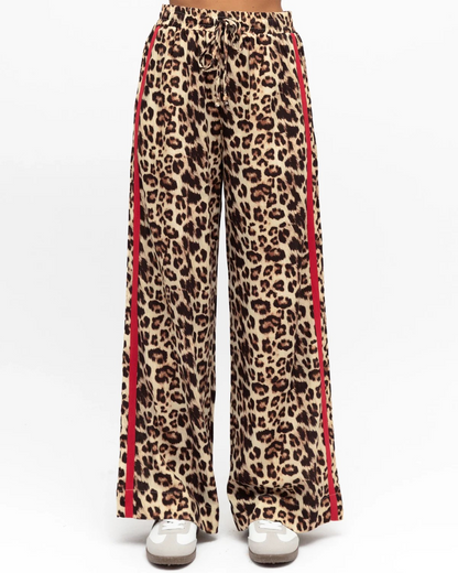 Frankie Leopard Print Racer Pants
