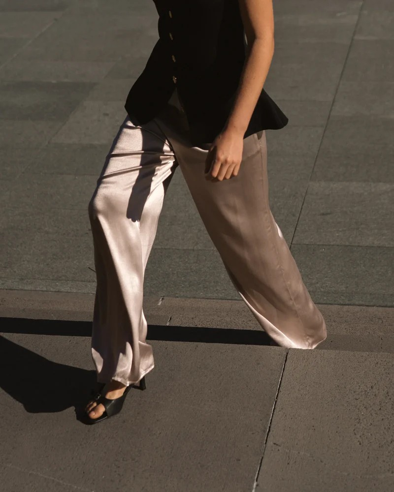 Sloane Satin Wide Leg Pants